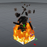 [Cinema 4D] Minecraft AWESOME Fire Rig + PARTICLES
