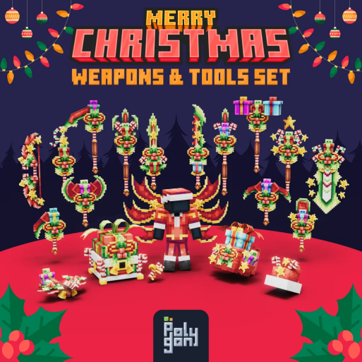Merry Christmas Weapons & Tools Set