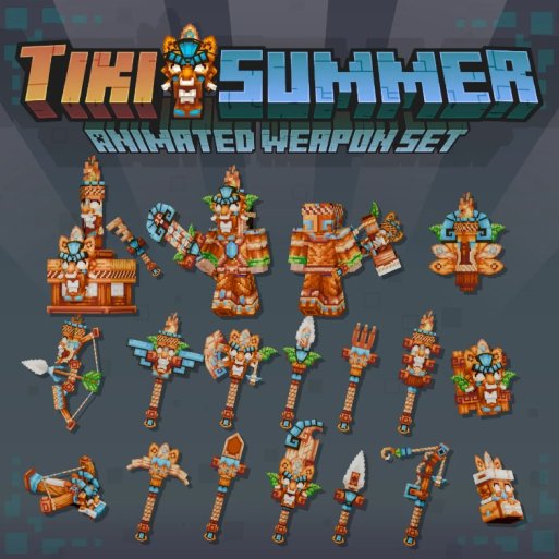 Tiki Summer Animated Weapon Set