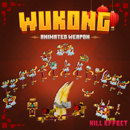Wukong Animated Weapon Set + Kill-Effect