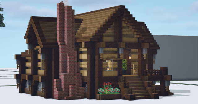 Built this cozy cabin for winter! What do you think?