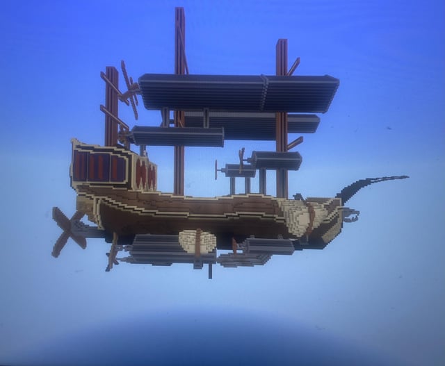 This Minecraft flying ship kinda thing I did.