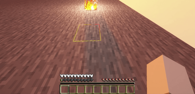 Quick Minecraft Tip: If you're standing in fire, making any movement (including camera!) will increase the time you'll be on fire after leaving it.