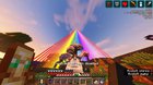 Rainbow beacon i built with 86 beacons in Survival!