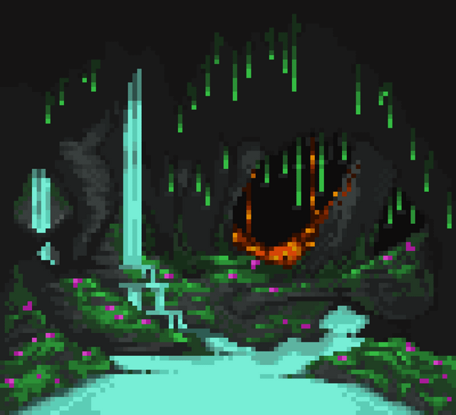 Quick Lush Caves Pixel art
