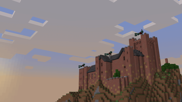 My 1.18 castle in building on top of a massive sea cliff