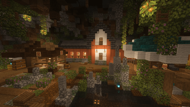 I made a thingy. Underground. For villagers.