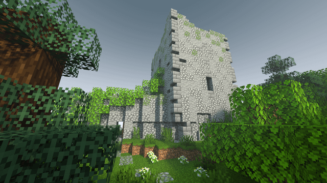 Dunollie Castle, Oban, Scotland. From a new angle! Rendered on chunky.