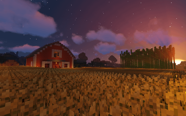 A barn I built on my friend's SMP server