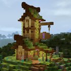Fantasy Starter House! This is a little starter house I did. I tried to keep it quite starter friendly by using blocks easily obtainable in survival!