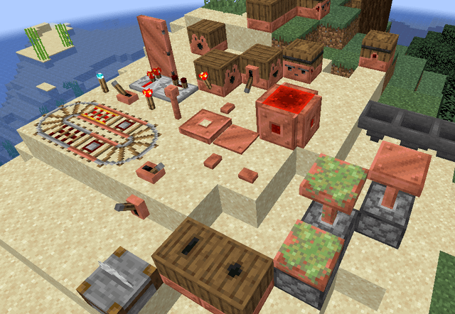 I added copper to redstone devices with a data/resource pack