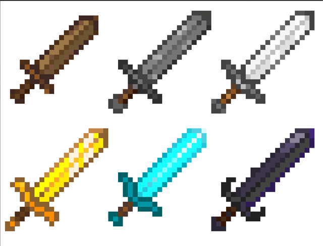 I redesigned the Minecraft Swords!