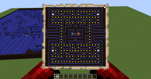 I made pacman on a map.