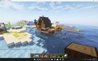 I just found a shipwreck merged with villager's house:D