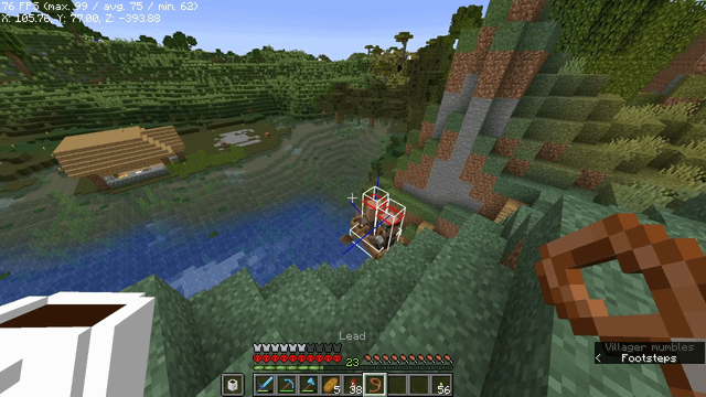 transporting villagers has never been easier, took me a few tries im still mastering it i love this update