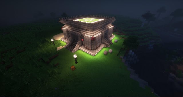 I Made a Minecraft apocalypse above-ground bunker for my husband