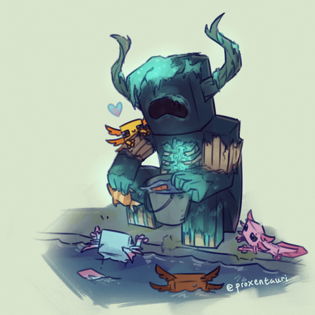 doodle of my idea of a warden's part-time job :] they are scary but i like to believe they have a soft side...