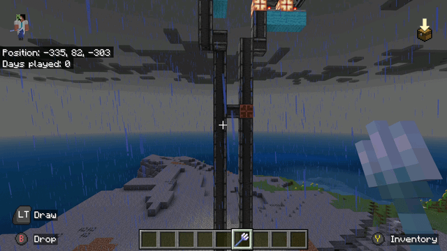 A system that uses lightning as the redstone source