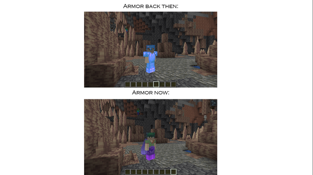 armour now vs then