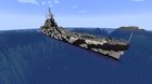 Behold, my greatest Minecraft build yet: A dazzle camouflaged battleship!