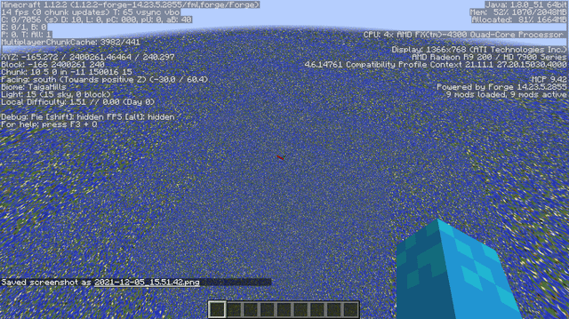 30,000,000 blocks renderdistance(the whole minecraft world) in 24 fps