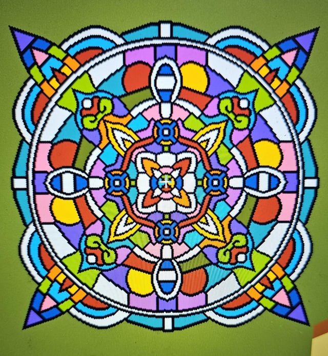 Mandala art finished product