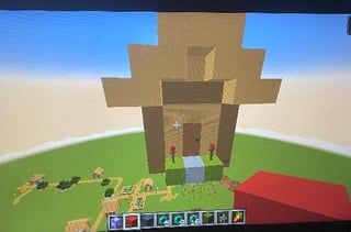 I made a 16x bigger villager house 