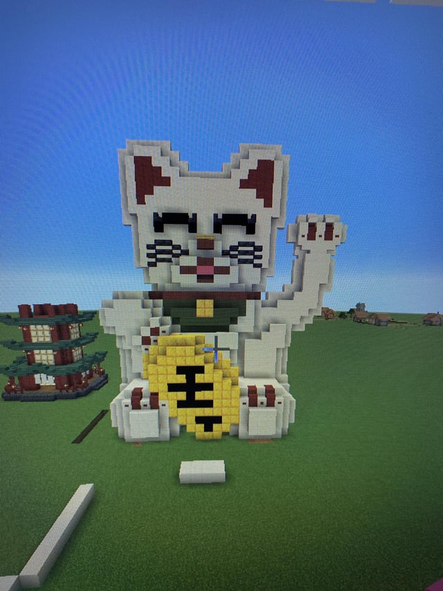 Minecraft Lucky Cat Build