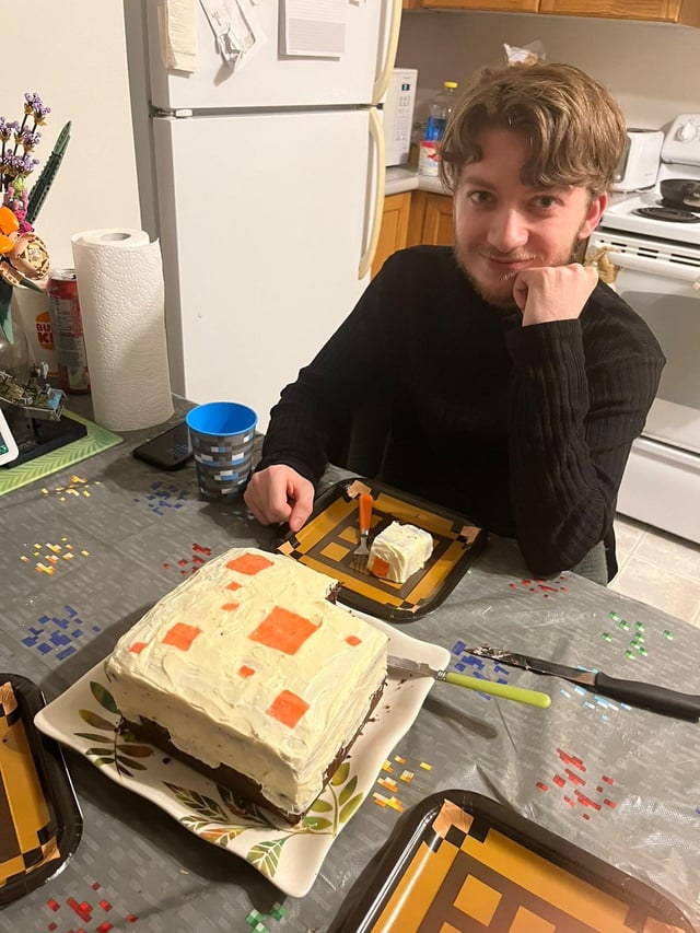 It's my 22nd birthday. This is the cake my partner made for me.