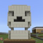 Made a human skull using actual bone blocks, thoughts ?