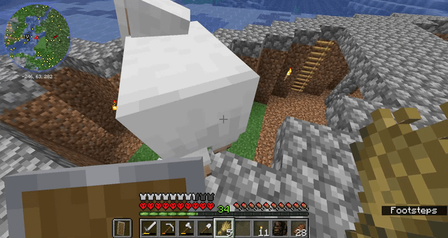 Uhh, since when are sheep able to climb ladders?