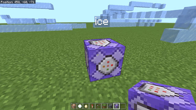 I accidentally created this while playing around with command blocks.
