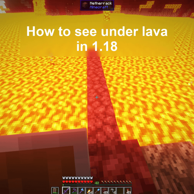 I found a new way to see through lava in 1.18 since the old way got patched, enjoy :)