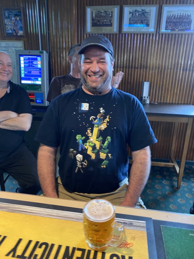 Said to one of my regulars “I didn’t know you were a Minecraft fan!” He said “Minecraft?” Then he laughed once I told him his shirt is from a video game. (Melbourne, Australia)