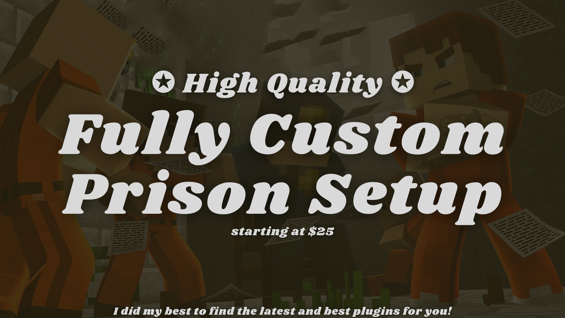[CUSTOM PRISON SETUP] Cell | Pickaxe Level | Challenge | Custom Enchants | Duels