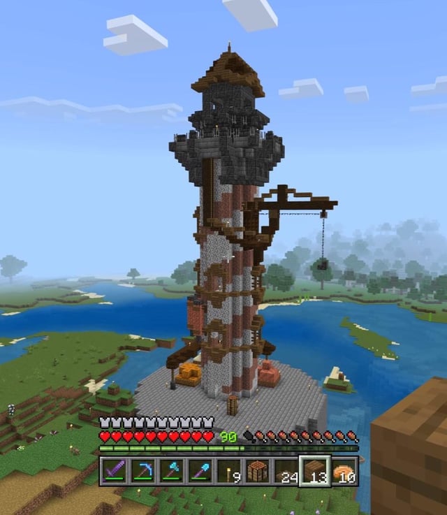 Opinions or ideas for my lighthouse? I think it came out pretty good