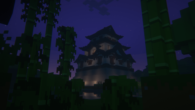 japanese castle i built in survival all alone