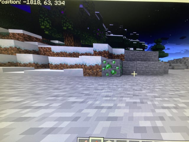 I found an emerald above ground