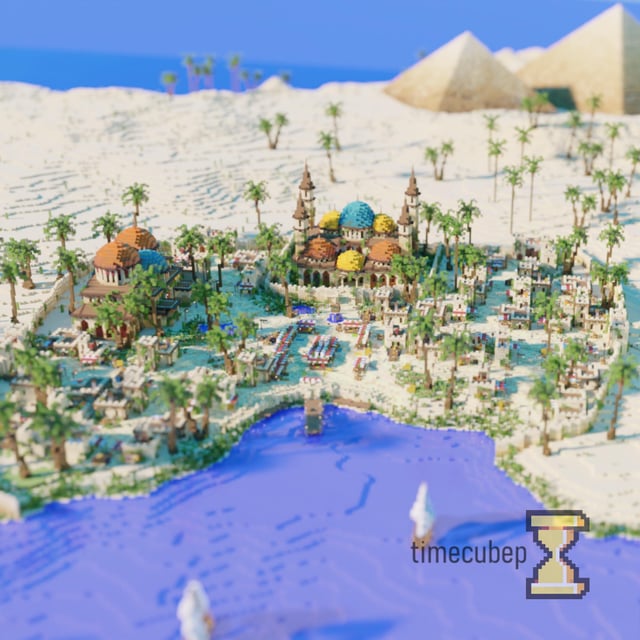 Made a desert village