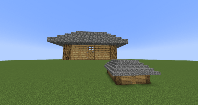 Made a giant house (1 pixel = 1 block)